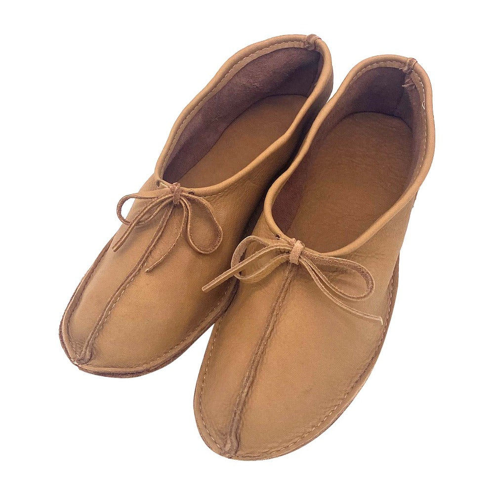 Womens Earthing Ballet Style Genuine Moose Hide Leather Moccasins