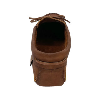 Men's Brown Wide Leather Moccasins