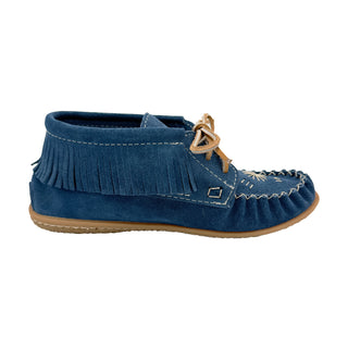 Women's Suede Fringed Ankle Moccasin Shoes for Earthing