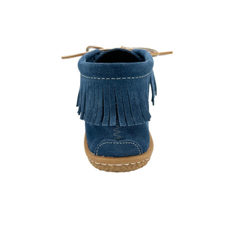 Women's Suede Fringed Ankle Moccasin Shoes for Earthing