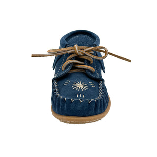 Women's Suede Fringed Ankle Moccasin Shoes for Earthing