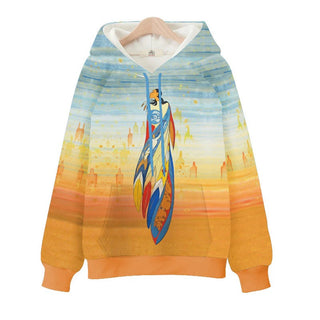 Indigenous Art Hooded Sweatshirt