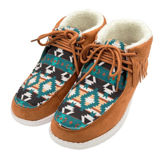 Women's Western Mesquite Fringed Moccasin Boots