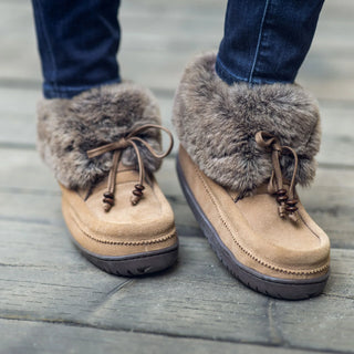 Faux Fur Micro Ankle Mukluk for Women