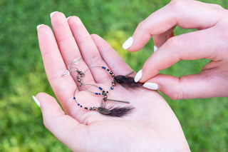 Beaded Hoop Earrings