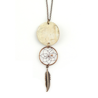 Dreamcatcher Birch Bark Pendant