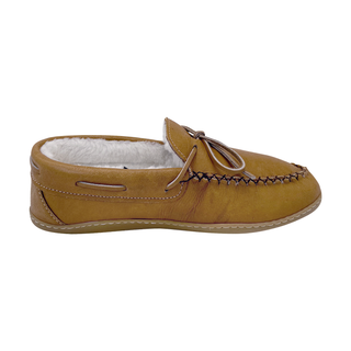 Men's Sheepskin Lined Moccasin Shoes