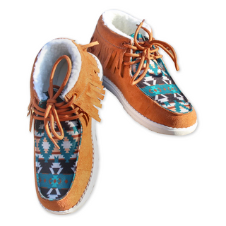 Women's Western Mesquite Fringed Moccasin Boots