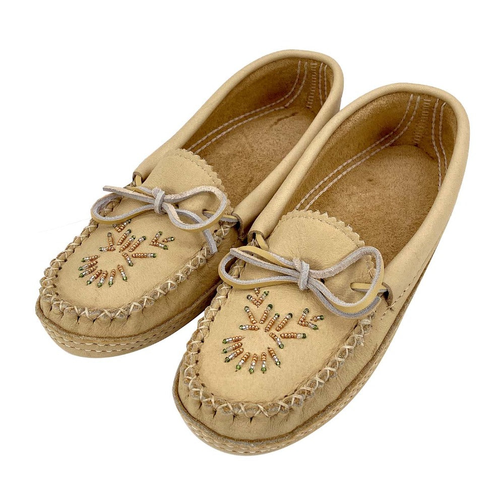 Women's Authentic Native American Handmade Genuine Leather Moccasins ...