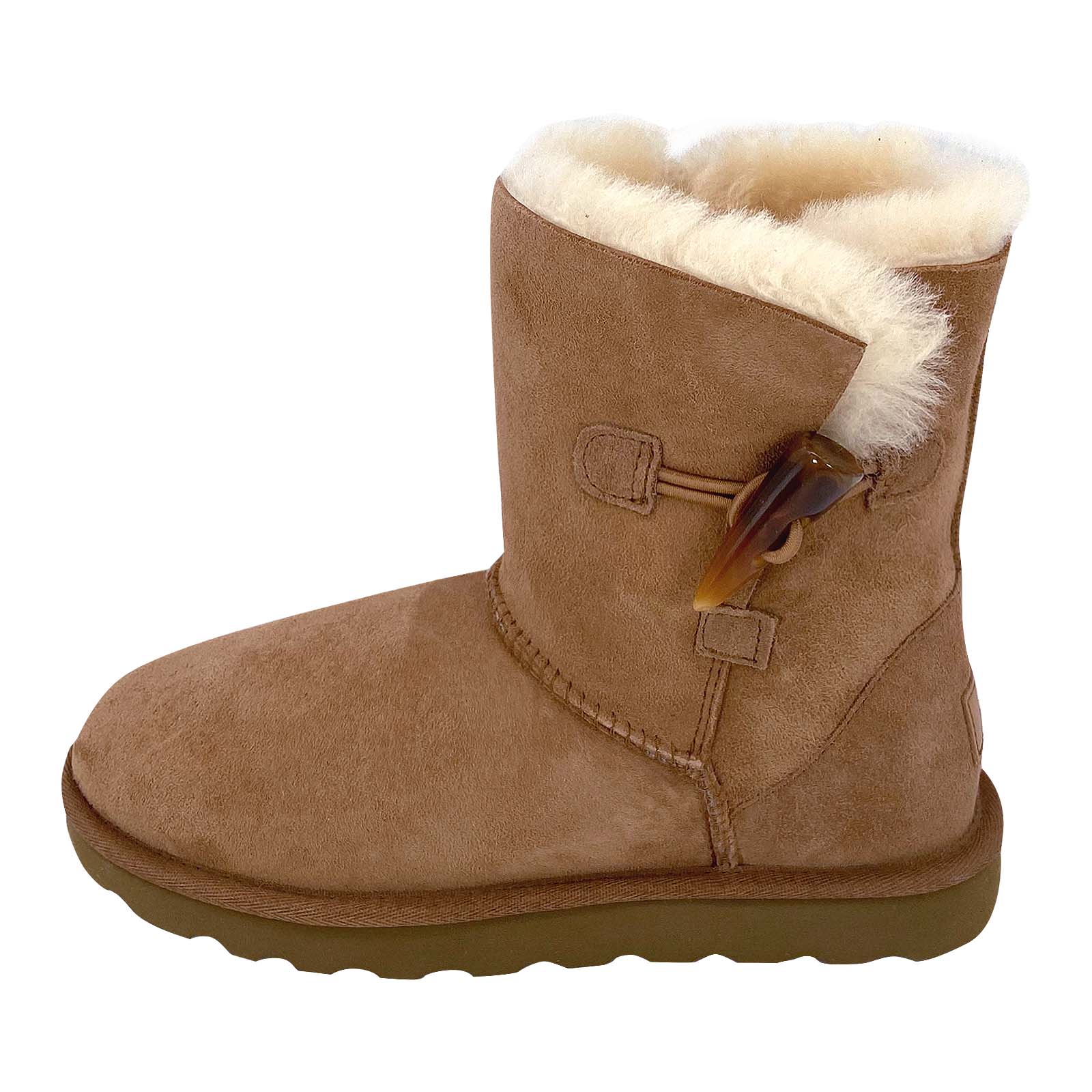 40078 - UGG shearling-trim leather boots Brown, Hey Dude Wendy Sox Stone  Women's Casual Shoe White